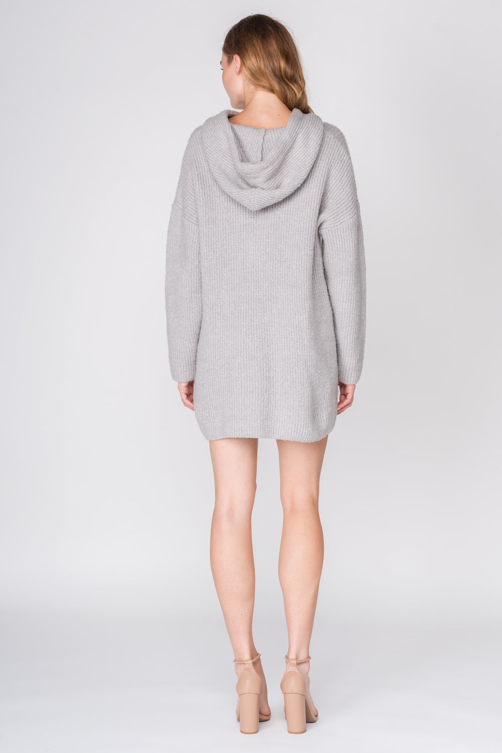 hooded sweater dress